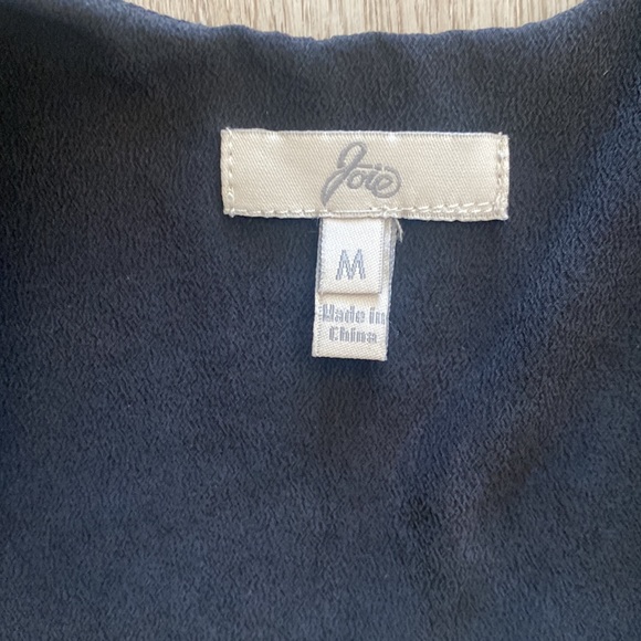 ❌SOLD❌ Joie dress shirt size Medium color black with white stripes - Picture 4 of 8